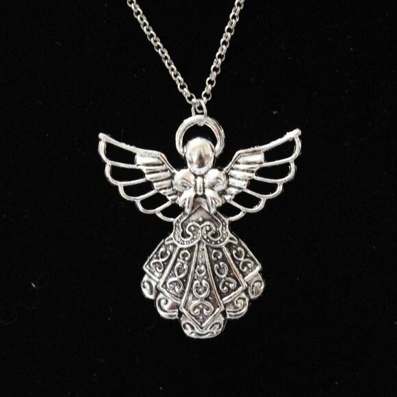 Unknown Jewelry - New Angel Silver Necklace N46